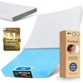 Produktbild: ARENSBERGER LINA, Gelschaum Matratze 80x200 cm – 11 cm NANOCELL® Gel-Schaum – H3 Härtegrad – Atmungsaktiv – Abnehmbarer Bezug 240g/m2