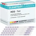Produktbild: Cleartest HCG Schwangerschaftstest Streifen 20 Stück 25 mlU Urin Test