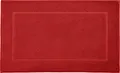Produktbild: REDBEST Duschvorlage, Badteppich New York rot Größe 50x80 cm - saugstark, sehr strapazierfähig, hautsympathisch, trittweich, 100% Baumwolle