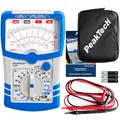 Produktbild: PeakTech P 3385 Analog Multimeter – Messgerät mit Voltmeter, Amperemeter, Durchgangsprüfer, Ohm Meter – Bis 600V AC DC 10A – geeignet für 230V Elektroinstallation – Multimeter Analog