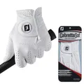 Produktbild: FootJoy Herren Golfhandschuh CabrettaSof für Linkshänder, Weiß, M/L