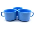 Produktbild: 3 Stück Tasse 150 ml Kaffeetasse Picknicktasse Kindertasse, aus Plastik/Kunst...