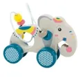 Produktbild: Schiebetier Spielzeug Motorikschleife Räder Elefant Kinder Motorik Lernen