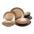 Produktbild: CreaTable 23600 GLAMOUR Gold Geschirrset Teller Set 12 tlg