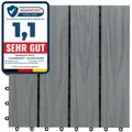 Produktbild: Karat - Wpc-terrassenfliese Classic Grau 30 X 30 Cm