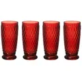 Produktbild: Villeroy & Boch Boston Coloured Longdrinkglas 400 ml 4er Set - Rot