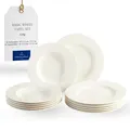 Produktbild: Basic White Tafelservice 12 teilig 6 Personen Weiß, Teller Set, Weißes Gesch...