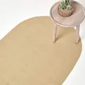 Produktbild: Homescapes ovaler Teppich 90 x 150 cm, Natur, geflochtener Läufer aus Baumwolle, Wendeteppich, handgewebter Retro-Teppich, beige