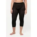 Produktbild: Ulla Popken Feinstrumpfhose Strumpf-Capri blickdicht Oberschenkel-Schutz schwarz 58/60