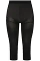 Produktbild: Ulla Popken Damen große Größen Übergrößen Plus Size Strumpf-Capri, blickdicht, Oberschenkel-Schutz, 80 den schwarz 58+ 815580130-58+