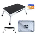 Produktbild: Tritthocker Faltbar Klapphocker Stahl Badhocker 150kg Tritthilfe Klappbar