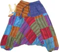 Produktbild: Kinderhose Patchworkhose I Aladinhose mit weitem Schritt I Haremshose mit Gummizug I Pumphose mit 2 großen Taschen, M