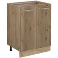Produktbild: Vicco Küchenunterschrank, Eiche Artisan, Honigeiche, Holzwerkstoff, 2 Fächer, Rechteckig, 60x81.6x46 cm, Küchen, Küchenmöbel, Küchenschränke, Küchenunterschränke