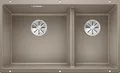 Produktbild: BLANCO SUBLINE 430/270-U | Granitspüle aus SILGRANIT tartufo | Einbauart: Unterbau | Hauptbecken links | für 80 cm breite Unterschränke | Ein Ausschnitt und nur einmal montiert