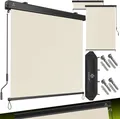 Produktbild: KESSER® Senkrechtmarkise Außenrollo Handkurbelmechanismus Balkonrollo Sonnen & Sichtschutz Beschattung Sonnenschutz Außen Rollo mit Kurbel Markisenkasten Balkon & Terrasse Inkl. Montageset & Abdeckung