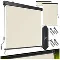 Produktbild: KESSER Senkrechtmarkise Senkrechtmarkise Außenrollo Handkurbelmechanismus Balkonrollo beige 200 cm x 250 cm