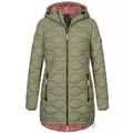 Produktbild: SUBLEVEL Steppjacke Damen Winter Jacke Mantel Parka Steppjacke Steppmantel Wintermantel grün S (36)