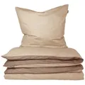 Produktbild: Schiesser Bettwäscheset Doubleface - Renforcé - 2-teilig - 155 x 220 cm - Sand