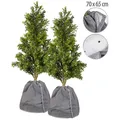 Produktbild: 2er Set XL-Thermo-Topfschutz für Pflanzen,70x65cm,Drainage,anthrazit