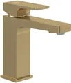 Produktbild: Villeroy & Boch Architectura Square Waschtischarmatur ohne Ablaufgarnitur, wassersparende Waschtischarmatur, Auslaufhöhe 113 mm, Rechteckig, Gold gebürstet