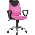 Produktbild: KADIMA DESIGN Jugenddrehstuhl DAVOS Nylon, ergonomisch, höhenverstellbar, in Limette/Schwarz, Blau/Schwarz, Pink/Schwarz