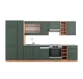 Produktbild: Vicco Küchenzeile Fame-Line, Grün-Gold Landhaus/Goldkraft Eiche/Goldkraft Eiche, 355...