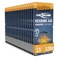 Produktbild: ANSMANN Hörgerätebatterien Typ 13 orange P13 PR48 ZL2, 120 Stück, Sparpack, Batterien für Hörgeräte & Hörhilfen, leicht greifbar