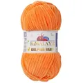 Produktbild: Himalaya Strickfein Himalaya Dolphin Baby Bulky Chenille Garn 80316 - orange Häkelwolle, (1-St)
