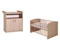 Produktbild: Schardt Sparset 2-teilig Kombi-Kinderbett 70x140 cm Wickelkommode Buche
