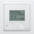 Produktbild: Eltako FUTH55ED/12-24V UC-pg Funk-Uhren-Thermo-Hygrostat, polarweiß glänzend (30055799)