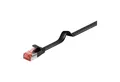 Produktbild: Goobay Goobay Flachkabel U/FTP Cat6 schwarz 1m 94231 X-Link Lade-und Datenkabel