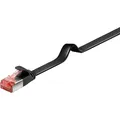 Produktbild: Goobay - Patchkabel Kupfer Flachkabel U/FTP Cat6 94231 schwarz 1m
