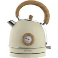 Produktbild: Klausberg Elektrische Wasserkocher KB-7906 1,8L Cremefarben - Braun/Creme