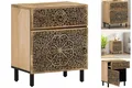 Produktbild: Nachttisch 50x33x60 Cm Massivholz Mango Nachtschrank Konsole Bett