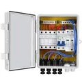 Produktbild: ECO-WORTHY 4 Saitige überspannungsableiter Pv, 10A Breaker mit Kunststoff-ABS-Abdeckung, Elektrischer Box, wasserdicht, sicherer Schutz, Photovaltaik-Generator für Solarmodul-System-Kit