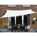 Produktbild: Floracord Vierecksonnensegel HDPE Weiß 400 cm x 500 cm