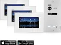 Produktbild: Video Türsprechanlage mit Smartphone App für 1 Familienhaus, 3x Monitore, Balter EVO WLAN