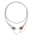 Produktbild: Pro-Ject Connect it Phono E 1,23m, Hochreines Phonokabel NF Kabel mit Masseleitung für Plattenspieler - 1,23m