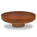Produktbild: BBQ-Toro Feuerschale Ø 60 cm | Rostoptik | Outdoor Feuerstelle mit Standbein | Edelrost Brennkorb, Feuerschalen für den Garten, Brennschale, Garden Fire Pit, Fire Bowl, Feuerwanne