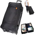 Produktbild: Trolley Koffer XL Reisetasche Rollen Travel Elephant ECO 13133 Schwarz Grau +g