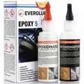 Produktbild: 2 Komponenten Kleber Epoxidharz Epoxidkleber klar 5 Min 200g 1:1 Mischung
