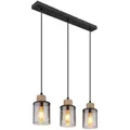Produktbild: Globo Lighting Hängeleuchte, Schwarz, Holz, 10x120x55 cm, Nur In Filialen Erhältlich