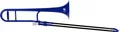 Produktbild: Classic Cantabile MardiBrass ABS Kunststoff Tenor-Posaune - Bb-Stimmung - Fiberglas-Zug - 660g leicht - Bohrung: 12 mm - inkl. Mundstück und Gigbag - blau