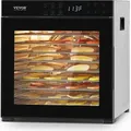 Produktbild: VEVOR Dörrgerät, 10 Edelstahlschalen, 1000 W elektrischer Dörrautomat, Gefriertrockner zum Trocknen von Fleisch, Obst, Gemüse, Kräutern, Hunde...