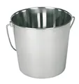 Produktbild: 5 Stück Edelstahleimer 8,5 Liter INOX Eimer Edelstahl 29376