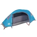 Produktbild: vidaXL Kuppel Campingzelt 1 Person, Kuppelzelt mit Netzwände, Wasserdicht Wurfzelt mit abnehmbarem Überzelt, Blau 185T Polyester