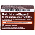 Produktbild: BALDRIAN DISPERT 45 mg überzogene Tabletten 50 St