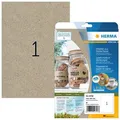 Produktbild: Herma Universaletiketten 10758, naturbraun, 210 x 297mm, 20 Blatt, Silphie-Papier, 20 Stück
