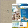 Produktbild: HERMA 10758 Etiketten Silphie-Papier A4 210 x 297 mm naturbraun permanent