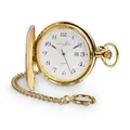 Produktbild: Hermann Jäckle Tübingen Vergoldet Quarz Taschenuhr Kette & Reiseetui 50 mm